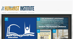 Desktop Screenshot of humanistinstitute.org