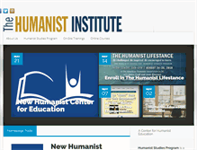 Tablet Screenshot of humanistinstitute.org